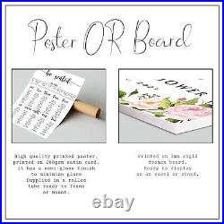 Personalised Wedding Seating Plan Planner Table Plans Signs Seating Chart
