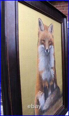 Phoenix of the Fields, Golden Fox (2023) Original Artwork Oil Painting not Print