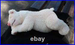 Plush realistic Bear, collectible handmade toy, art toy, polar bear, white bear