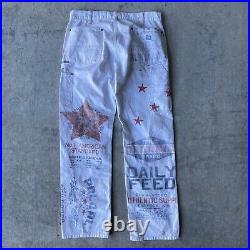 Polo Ralph Lauren VTG Tiger Eagle Artist Painter Carpenter Jeans Pants 32x30