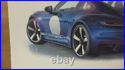 Porsche 911 Sport Classic Ducktail Original 11x14 Watercolor Painting
