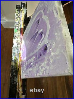 Purple & White Creature Signed By Artist Brian Clark