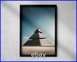 Pyramid Spaceship Ancient Aliens Wall Art Decor Poster, Canvas, Framed Print