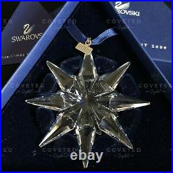 RARE Swarovski 2009 Christmas Snowflake Ornament 983702 Mint Boxed Retired