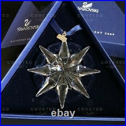 RARE Swarovski 2009 Christmas Snowflake Ornament 983702 Mint Boxed Retired