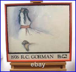 RC Gorman Artist Proof Rare Early Double Singed Exhibition Poster
