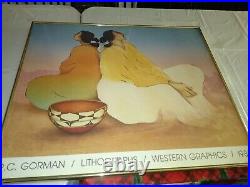 RC Gorman Artist Proof Rare Early Double Singed Exhibition Poster