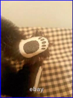 Rare VTG Panda Teddy Bear Mohair Glass Eyes Sue & Richard Foskey Jointed 1999