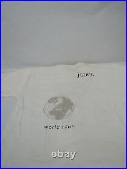 Rare Vintage 1993 Janet Jackson World Tour T Shirt L R&B Rock Pop Hip Hop Music