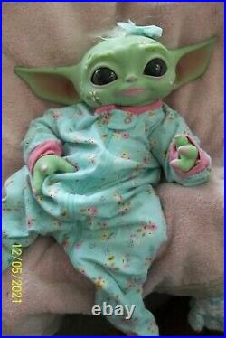 Reborn Alien Yoda Girl Alternative Artist Doll Mythical Fantasy Baby Newborn