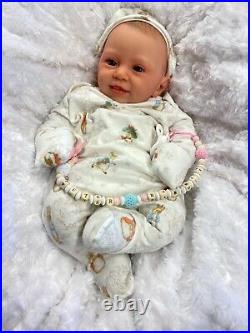 Reborn Baby Girl Art Doll Cuddle Baby 20 Inch Peter Rabbit Outfit Uk Artist