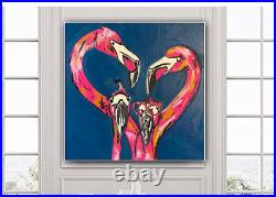 Richter Style Modern Abstract Oil Painting On Canvas 51x51cm? Family Love Tate