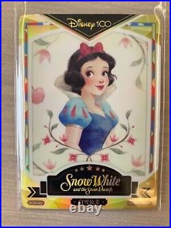 Snow White Card Fun Disney 100 Carnival Series Artist Signature Gold 081/100