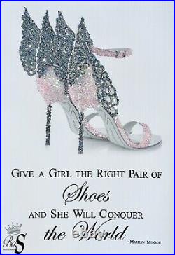 Sparkle Heels picture, Marilyn Monroe quote Glitter wall Art, Any size