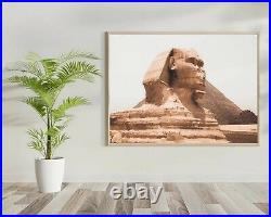 Sphinx of Giza Wall Art Decor Poster, Canvas, Framed Print Egyptian, Pyramid