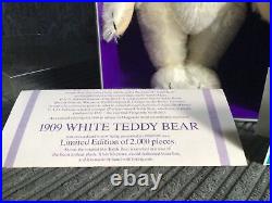 Steiff 1909 White Teddy Bear Replica