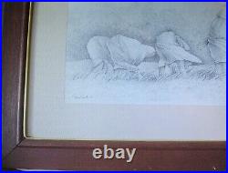 Stunning Black & White Drawings/Painting In The Field Signed By Artist 1994