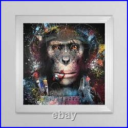 Sylvain Binet Colour Artist Monkey Framed Print Wall Art 90cm x 90cm