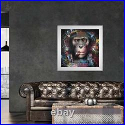Sylvain Binet Colour Artist Monkey Framed Print Wall Art 90cm x 90cm