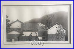 TANAKA RYOHEI 1933-2019 White Wall House ETCHING artist proof 2/12 signed