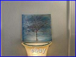 The silver tree Oil painting on Wood Modern Art Gallery