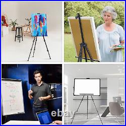 Tripod Painting Easel Artist Field Studio Display Telescopic White Board Stand