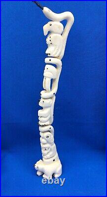Tupilak. Inuit handicraft. Bone carving. Artgreenland