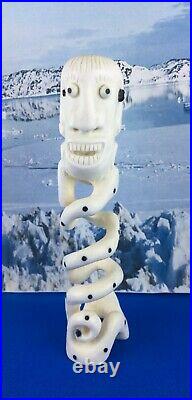 Tupilak. Inuit handicraft. Bone carving. Greenland. Artgreenland. Dk