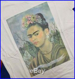 VTG 90s Frida Kahlo Self Portrait Dr. Eloesser Art Painting Artist T-Shirt L