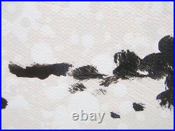 Very Large Black And White Tree Landscape Modern Art Acrylic Painting On Canvas