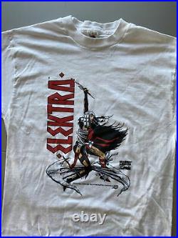 Vintage 1995 Marvel Comics Elektra Comic Book Promo Shirt Sz L RARE Made In USA