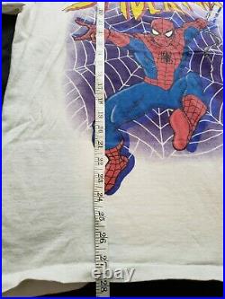 Vintage 1995 Marvel Comics Spider Man Comic Promo Shirt Sz L Comicbook Tee RARE