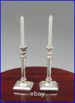 Vintage Alex Rothwell Sterling Candlesticks Artisan Dollhouse Miniature 112