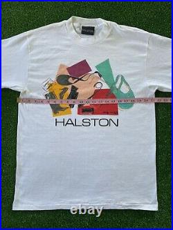 Vintage Authentic HALSTON ANDY WARHOL Art 1982 FAME IN FASHION Tee T-Shirt