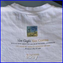 Vintage Vincent Van Gogh Art Tee M 90s Hanes Beefy USA Painting LACMA Museum EC