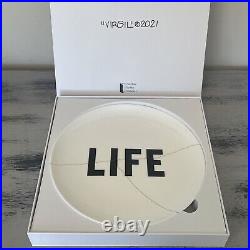 Virgil Abloh LIFE Artist Plate Project 2021 Artware Editions X/250 In Hand