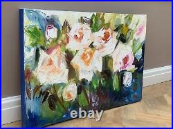 Vugar Mamedov study of Original Oil Painting On Canvas 76x50cm'White Roses