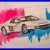 WHITE_FERARRI_MIAMI_VICE_MOVIE_CAR_Painting_Original_Wall_Art_Mounted_Picture_01_islv