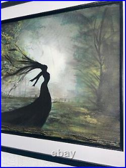 WOMAN OF THE FOREST 1-63X53cms ORIGINAL ACRYLIC PAINTING