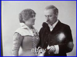 Walter Crane Artist Original Photograph + Wife Kossak Jozsef Budapest 1900