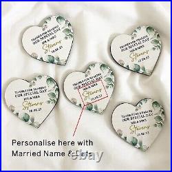 Wedding Favours PERSONALISED Wedding Day Table Decorations, Rustic Guest Favours