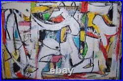 White room modern abstract expressionist painting by gary arceri