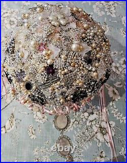 X Large Artisan Bridal Brooch Bouquet