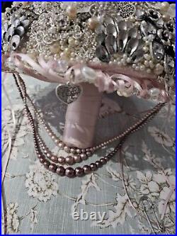 X Large Artisan Bridal Brooch Bouquet