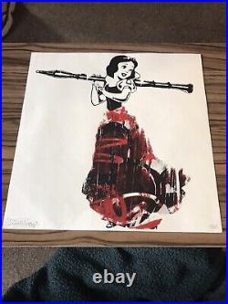Zombiedan Snow White Print Signed 42/45 With Frame Limited Run Artist Signed