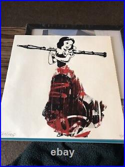 Zombiedan Snow White Print Signed 42/45 With Frame Limited Run Artist Signed